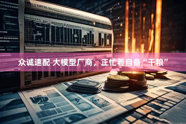 众诚速配 大模型厂商，正忙着自备“干粮”